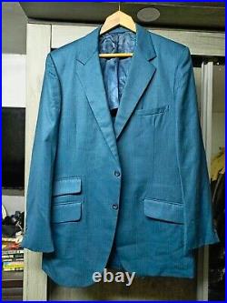 1960s vintage handtailored bespoke classic all worsted USA Union Made suit 42L
