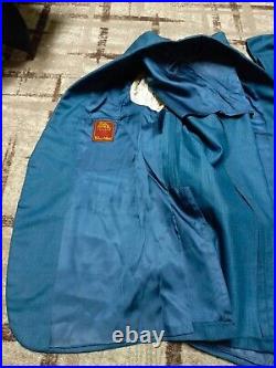 1960s vintage handtailored bespoke classic all worsted USA Union Made suit 42L
