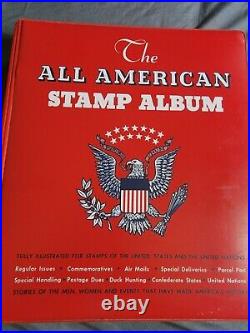 1965 Minkus The All American U. S. Stamp Album 1847-1964 with over 250 Stamps