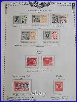 1965 Minkus The All American U. S. Stamp Album 1847-1964 with over 250 Stamps