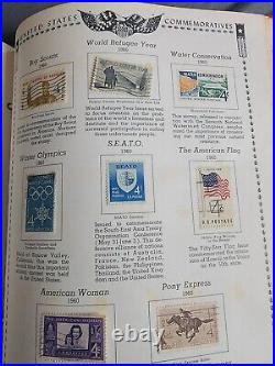 1965 Minkus The All American U. S. Stamp Album 1847-1964 with over 250 Stamps