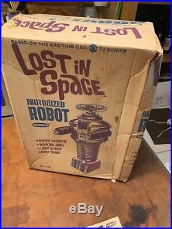 1966 Remco Lost In Space Robot all original in box Instructions Red And Black