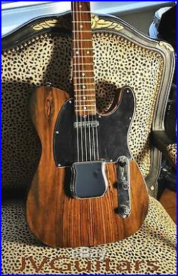 1969 All Rosewood Tele by JVG Luthier Built in USA Fralin loaded TONE JVGuitars