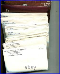 1970 2013 United States Government Mint Set Lot Of 39 All Different
