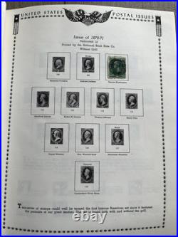 1977 Minkus The All American U. S. Stamp Album 1847-1986 1,300+ STAMPS INCLUDED