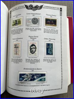 1977 Minkus The All American U. S. Stamp Album 1847-1986 1,300+ STAMPS INCLUDED