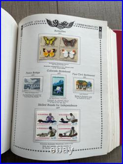 1977 Minkus The All American U. S. Stamp Album 1847-1986 1,300+ STAMPS INCLUDED