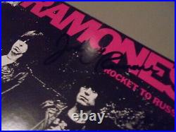 1977 Ramones Rocket To Russia Album Autographed By All 4 Original Artist, Joey, Jo