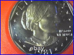 1981 S Type 2 United States Proof Set All 6 Coins Clear S Mintmarks