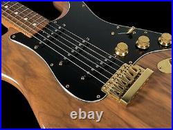 1982 FENDER STRATOCASTER THE STRAT ALL WALNUT w GOLD-PLATED HARDWARE