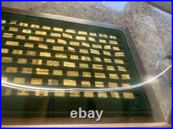 1983 The Official Flags of All Nations Gold & Silver Set Franklin Mint COA's
