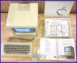 1984 APPLE MACINTOSH 128K 1st MAC Model M0001 + PICASSO KIT! All WORKING! NICE