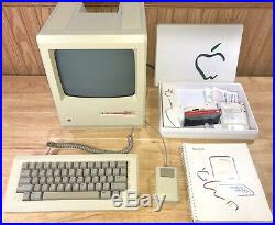 1984 APPLE MACINTOSH 128K 1st MAC Model M0001 + PICASSO KIT! All WORKING! NICE