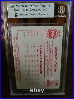 1985-86 Star All-Rookie Team #2 Michael Jordan Rookie Card BGS 8 NM-MT PSA 8.5 9