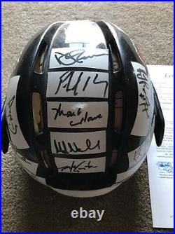 1988 NHL All Stars Autograph Signed Full Size Helmet 11 HOF Lemieux Roy Howe JSA