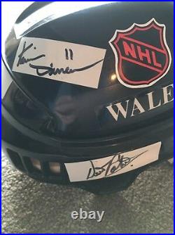 1988 NHL All Stars Autograph Signed Full Size Helmet 11 HOF Lemieux Roy Howe JSA