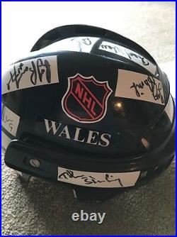 1988 NHL All Stars Autograph Signed Full Size Helmet 11 HOF Lemieux Roy Howe JSA