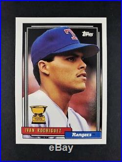 1992 Topps Ivan Rodriguez Texas Rangers NN & NoBio #78 All-Star RC Rookie Card