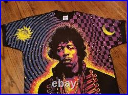 1992 Vintage Jimi Hendrix Winterland All Over Print T-Shirt Winterland XL