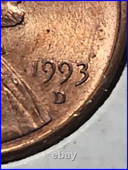 1993 D Double Die Reverse Strond Doubling All Over This Is Beautiful Condition