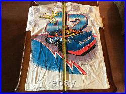 1995 Vintage Rare NASCAR Kyle Petty Coors All Over Total Print Shirt NWT XL