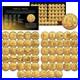 1999-2009 COMPLETE SET of ALL 56 Statehood U. S. Quarters 24K GOLD PLATED Coins