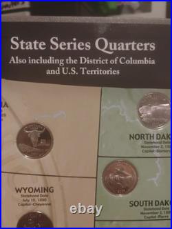 1999 2009 S Proof State Quarters All In Map WithDisplay Holes. All 56 Quarters