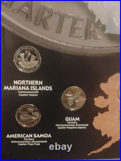 1999 2009 S Proof State Quarters All In Map WithDisplay Holes. All 56 Quarters