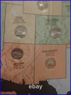 1999 2009 S Proof State Quarters All In Map WithDisplay Holes. All 56 Quarters