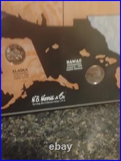 1999 2009 S Proof State Quarters All In Map WithDisplay Holes. All 56 Quarters