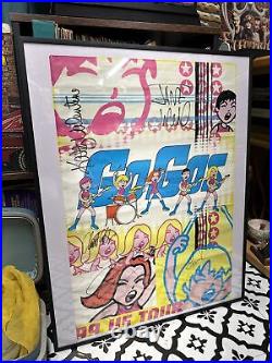 1999 US Tour The GoGos Poster Autographed By All Five, Huja Bros Crucial Comics