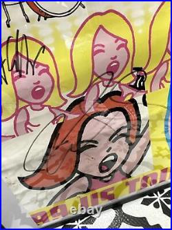 1999 US Tour The GoGos Poster Autographed By All Five, Huja Bros Crucial Comics