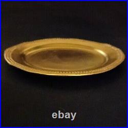 1 (One) MICHAEL WAINWRIGHT TRURO ALL GOLD (Old Version) 24K Dinner Plate