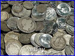 1 Pound LB 1964 or Before US Silver Coin Lot No Culls All Readable Dates