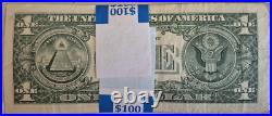 $1 Strap of 100 2017 Star Notes All Notes VF or Higher