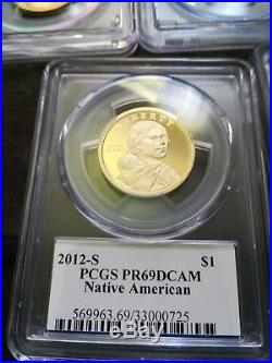 2000 2016 SACAGAWEA SET All coins PCGS Graded PR69DCAM