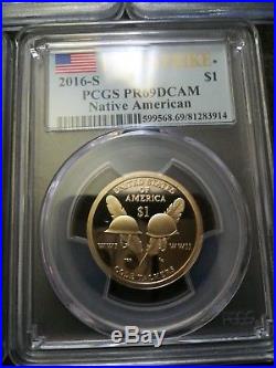 2000 2016 SACAGAWEA SET All coins PCGS Graded PR69DCAM