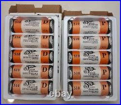 2005 All 10 P and D 50 State Quarters US Mint Rolls CA KS WV OR MN