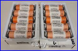 2005 All 10 P and D 50 State Quarters US Mint Rolls CA KS WV OR MN