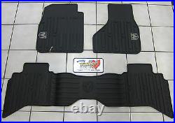 2009-2012 Dodge Ram Quad Cab All Weather Rubber Slush Floor Mats Mopar OEM