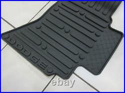 2009-2012 Dodge Ram Quad Cab All Weather Rubber Slush Floor Mats Mopar OEM