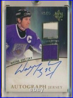 2011-12 Ultimate Collection NHL All-Star Dual Jersey AUTO Wayne Gretzky /25