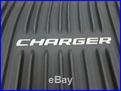 2011-2019 Dodge Charger AWD All Weather Black Rubber Slush Floor Mats Mopar OEM