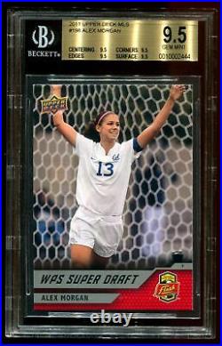 2011 Upper Deck Alex Morgan Rookie BGS 9.5 with ALL SUBS 9.5