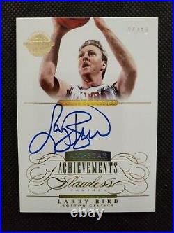 2013-14 Larry Bird Flawless All-star Achievements Gold Auto Sp Insert #4/10! Bos