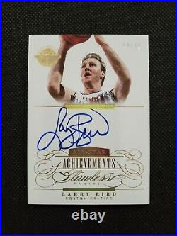 2013-14 Larry Bird Flawless All-star Achievements Gold Auto Sp Insert #4/10! Bos