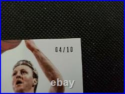 2013-14 Larry Bird Flawless All-star Achievements Gold Auto Sp Insert #4/10! Bos