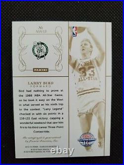 2013-14 Larry Bird Flawless All-star Achievements Gold Auto Sp Insert #4/10! Bos