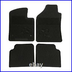 2013-2018 Fiat 500 Abarth 2dr All Weather Season Rubber Slush Floor Mats Mopar