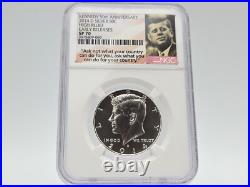 2014 Kennedy 50th Anniversary 5 COIN SET with CANCELED HALF ALL GRADED 70